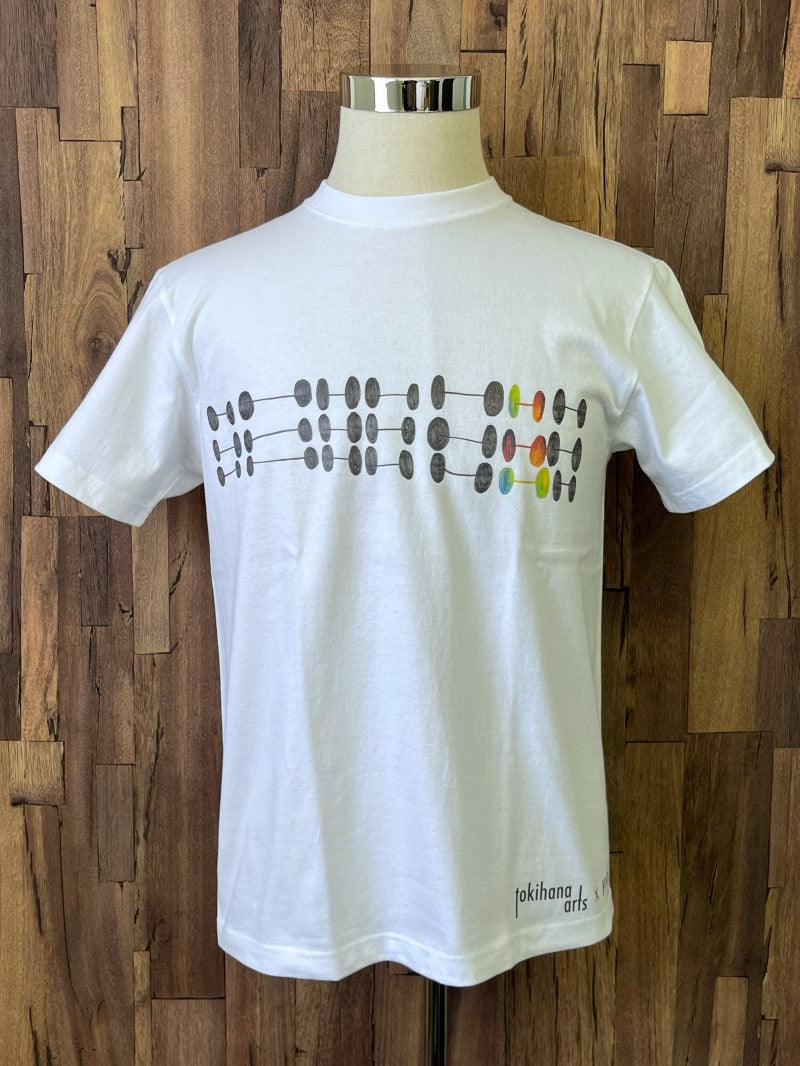 （めんぼう3列 半袖Tシャツ） yuhi