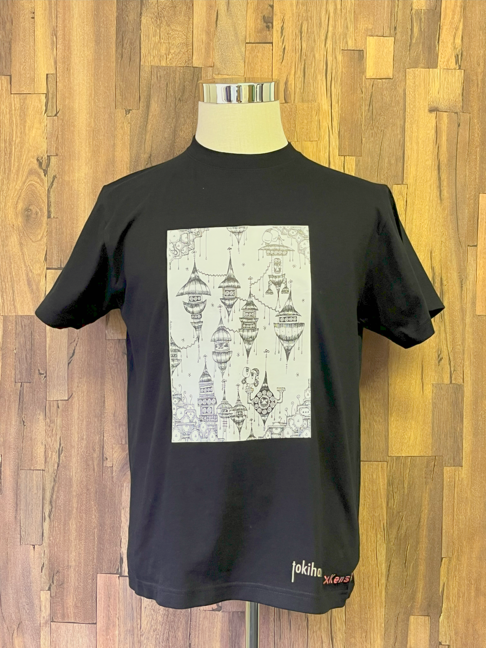 （夜の機械島 半袖Tシャツ） Kenshin