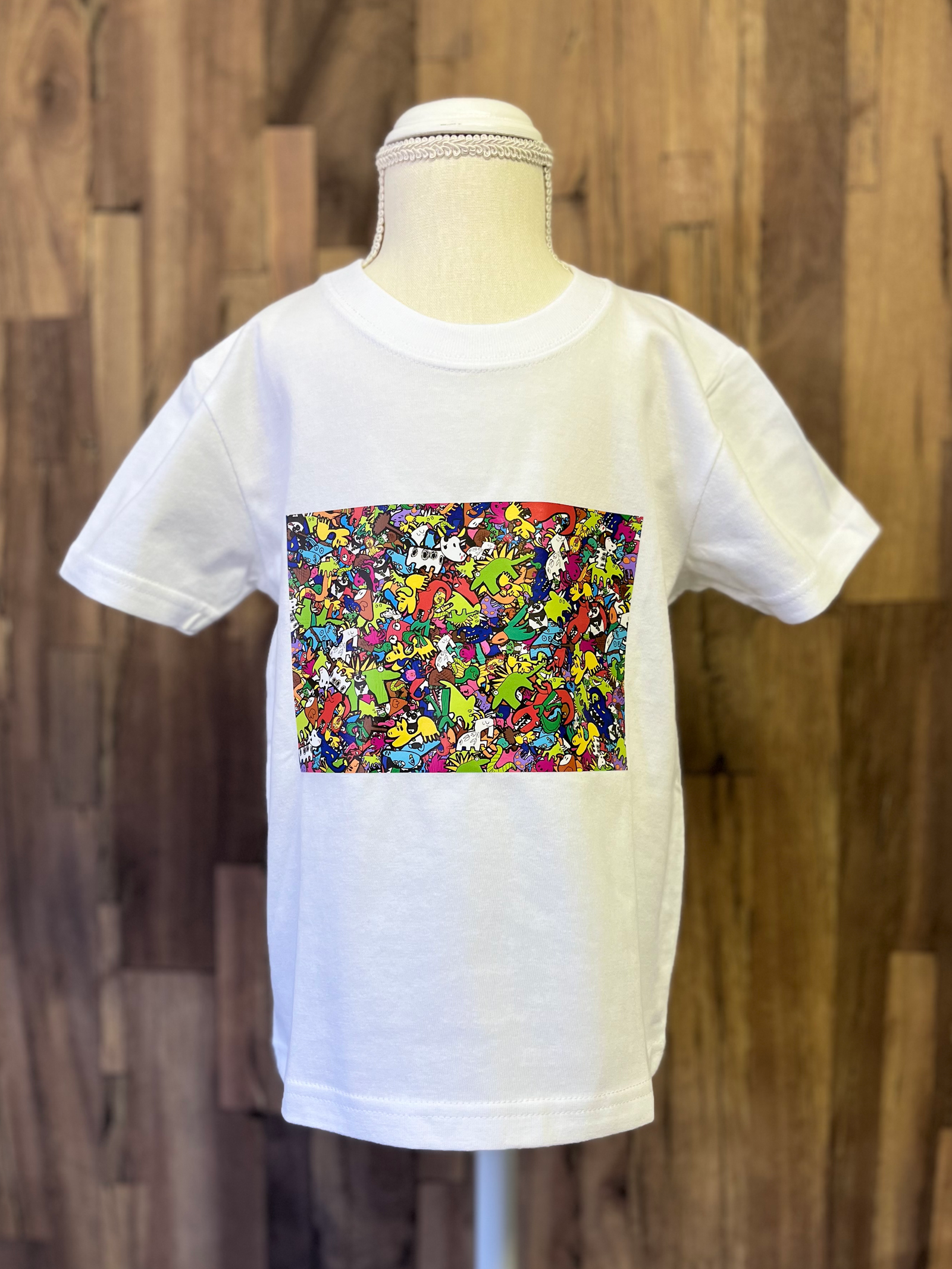 （動物シリーズ キッズ半袖Tシャツ）Hakuto